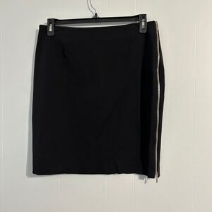 DONCASTER COLLECTION Black Pencil Skirt with Side Zipper Women's Size 12 vantage